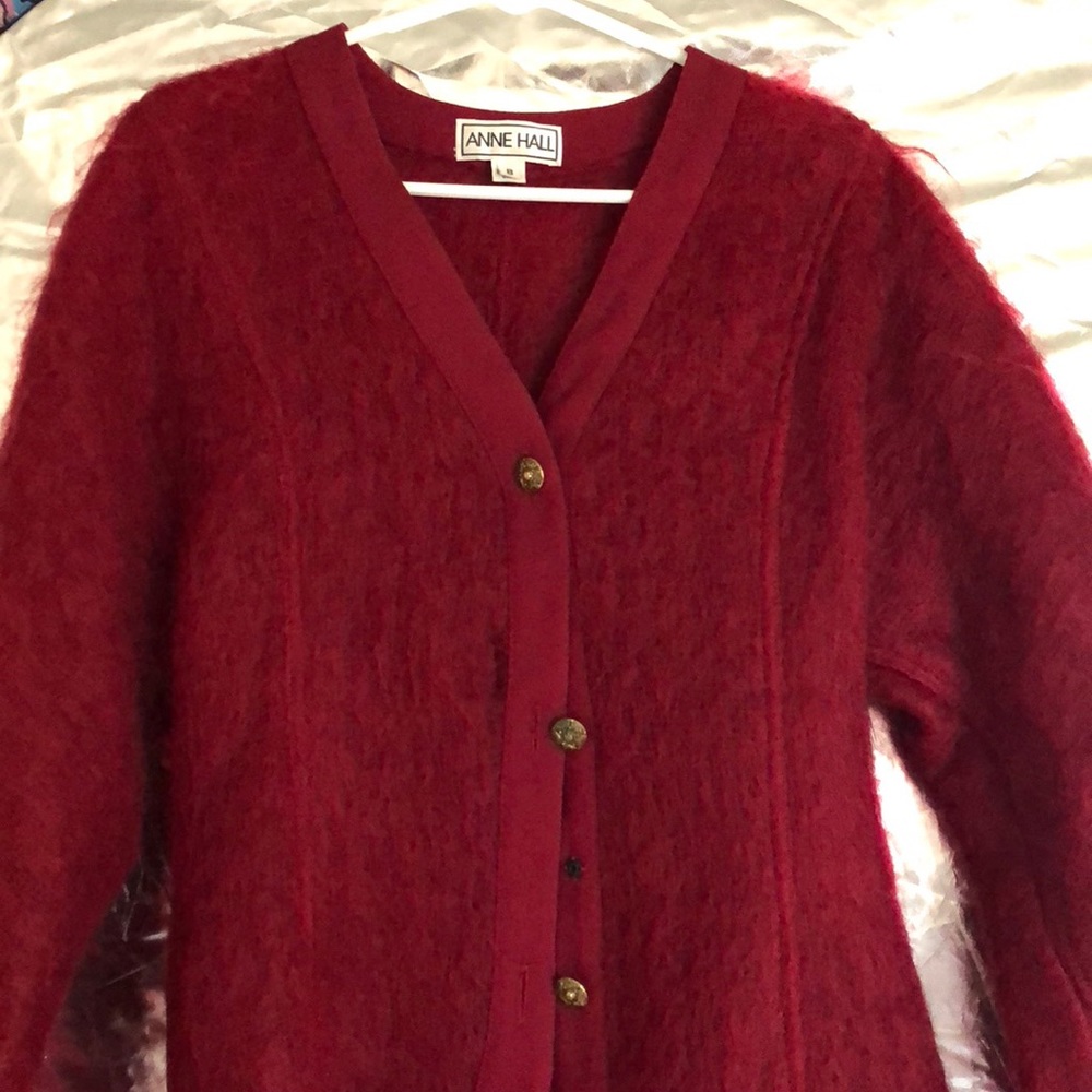 Vintage Mo-Hair Cardigan w Ornate Golden Buttons